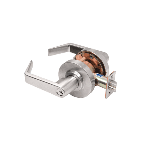 CRL D75STRBN Brushed Nickel Heavy-Duty Grade 2 Lever Locksets Storeroom - Schlage 6-Pin