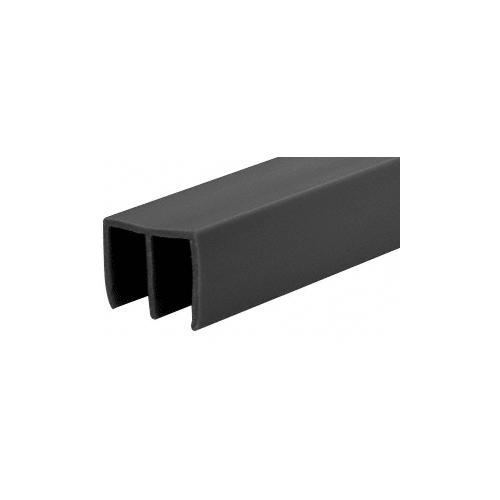 Brixwell D712BL-CCP95 Black Upper Plastic Track for 1/4" Sliding Panels  95" Stock Length