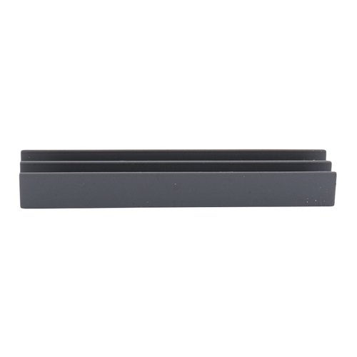 Brixwell D712BL-CCP95 Black Upper Plastic Track for 1/4" Sliding Panels  95" Stock Length