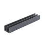 Brixwell D712BL-CCP95 Black Upper Plastic Track for 1/4" Sliding Panels  95" Stock Length