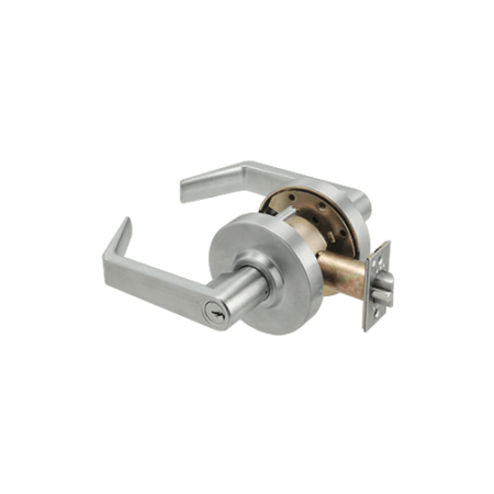 CRL D92CLS Brushed Chrome Grade 1 Classroom Lever Locksets - 7-Pin SFIC