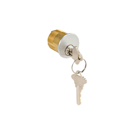 Schlage DC7205SCKASC Satin Chrome Single Mortise 1-1/4" Long Cylinder with 'C' Keyway and Keyed Alike