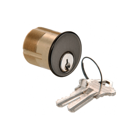 Schlage DC7205SCKDDU Dark Bronze Single Mortise 1-1/4" Long Cylinder with 'C' Keyway and Keyed Alike