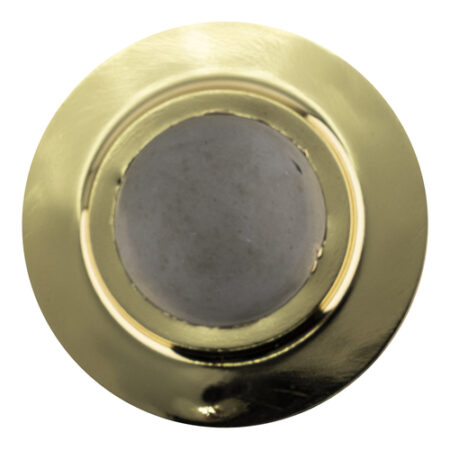 CRL DL2511PB Polished Brass Wall Mounted Convex Type Door Stop