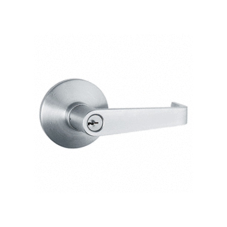 CRL DL51LKDA Satin Chrome Panic Exit Device Trim Accessory - Keyed Randomly Lever Handle Entry