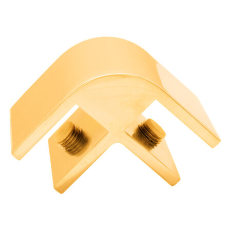 CRL E212GA Gold Two-Way 90 Degree Standard Connector for 1/2" Glass