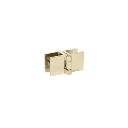 CRL EH198 Brass Small Glass-to-Glass Out-Swing Set Screw Hinge - pack of 2