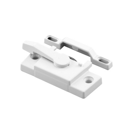 CRL F2744 White Sash Lock with 2-1/4" Screw Holes and 3/8" Hole Backset with Lugs