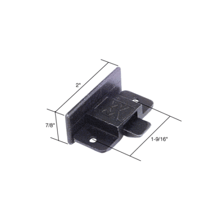 CRL F2611 Black Sliding Window Latch and Pull with 1-9/16" Screw Holes for Window Master Series 216 Windows