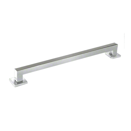 CRL GBE24PS Polished Stainless Mitered 24" Square Grab Bar