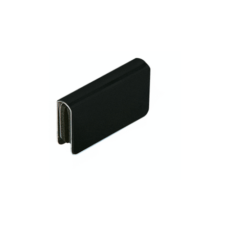 CRL GDH7BL Black Rectangular Strike Plate