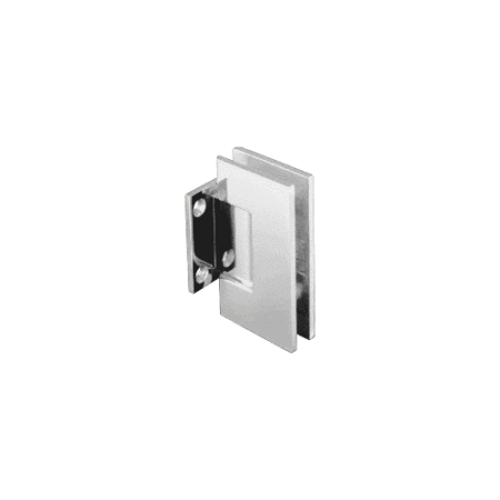 CRL GEN574PN Polished Nickel Geneva Series 5 Degree Pre-Set Wall Mount Short Back Plate Hinge