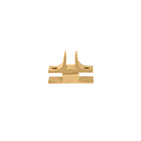 CRL GFC7901BR Brass 1-1/2" Long 3-Way 90 Degree Deluxe Glass Furniture Connector for 3/4" Glass