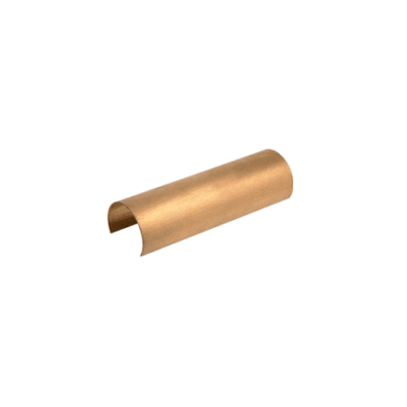 CRL GR15CSB Satin Brass Connector Sleeve for 1-1/2" Cap Railings, Cap Rail Corners, and Hand Railing