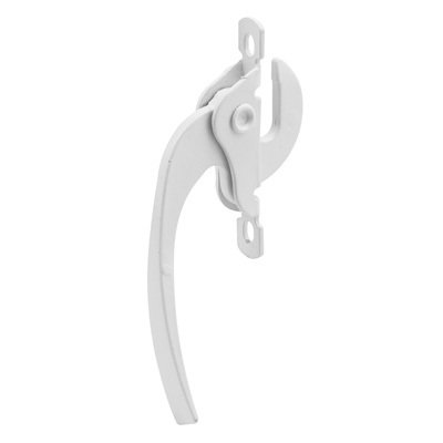 CRL H3718 White Right Hand Casement Window Lock with 2-3/8" Screw Holes