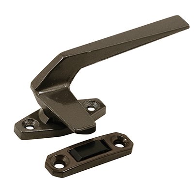 CRL H3856 Bronze Right Hand Casement Window Locking Handle with Offset Base and 1-1/2" Screw Holes