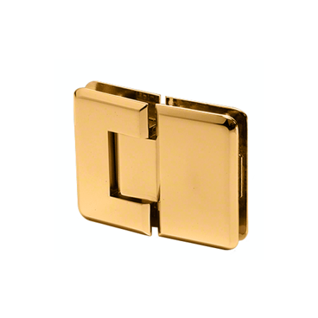 CRL P1N580GP Gold Plated Pinnacle 580 Series 5 Degree Glass-To-Glass Hinge