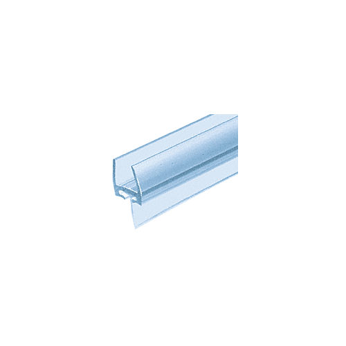 Brixwell P660BR-CCP24-XCP5 Polycarbonate Bottom Rail With Wipe for 1/2" Glass -  24" Stock Length - pack of 5