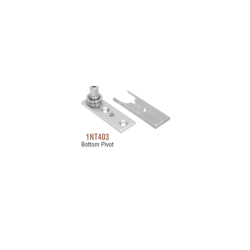 CRL PHA1BS Brushed Stainless North American Patch Door Kit - Without Lock