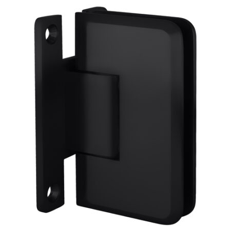 CRL PLY037MBL Matte Black Plymouth Series Wall Mount 'H' Back Plate Hinge