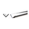 Brixwell PRT350CH-CCP72-XCP25 Chrome Plastic 1/2" Reflective Inside Angle -  72" Stock Length - pack of 25