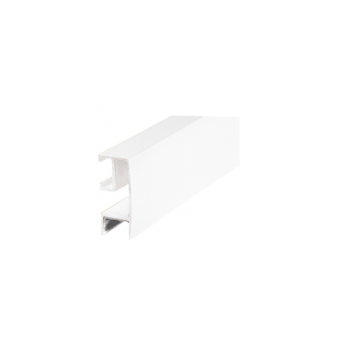 CRL RF144W White Rectangular Mirror Frame Extrusion 144" Stock Length