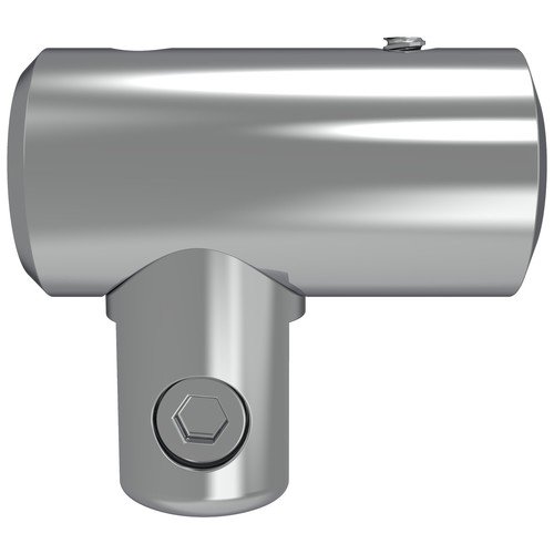 CRL S5SC Satin Chrome Support Bar U-Bracket for 3/8" and 1/2" Glass