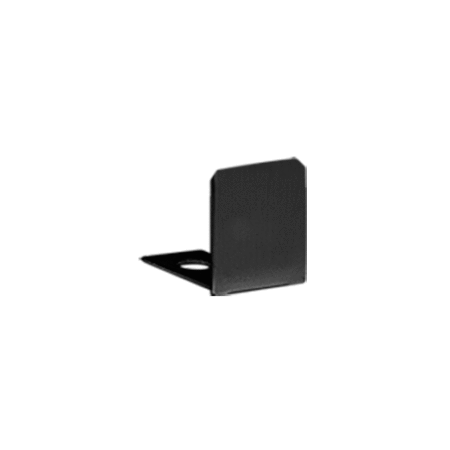 CRL SDCEC38MBL Matte Black End Cap for 3/8" Deep U-Channel