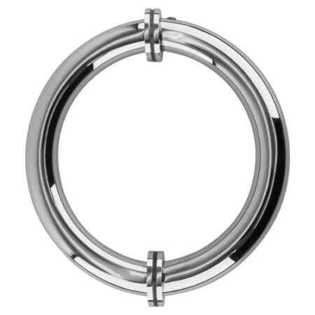 CRL SDPC575CH Polished Chrome 5-1/8" Tubular Back-to-Back Circular Style Brass Shower Door 3/4" Diameter Pull Handles