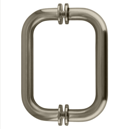 CRL SDPR6BN Brushed Nickel 6" Tubular Back-to-Back 3/4" Diameter Shower Door Pull Handles