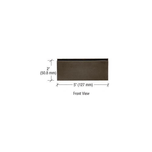 CRL SGC1800RB Oil Rubbed Bronze Square 180 Degree Glass-to-Glass Clamp