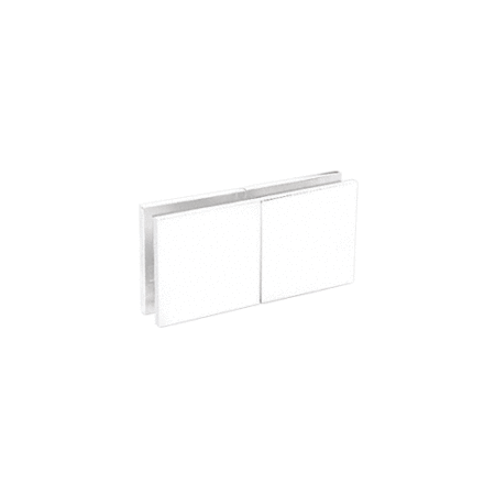 CRL SGC188W White Square 180 Degree Glass-to-Glass Movable Transom Clamp