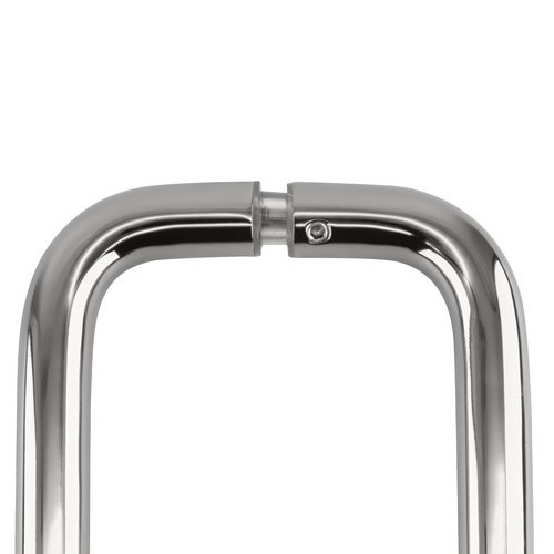 CRL SPH8CH Polished Chrome 8" Back-to-Back Solid Brass 3/4" Diameter Pull Handles with Metal Washers