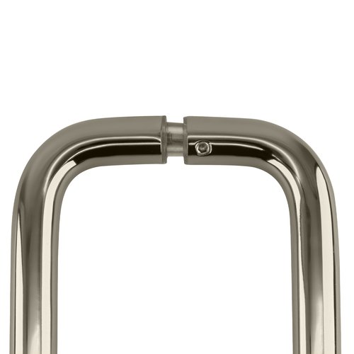 CRL SPH8CH Polished Chrome 8" Back-to-Back Solid Brass 3/4" Diameter Pull Handles with Metal Washers