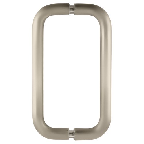 CRL SPH8CH Polished Chrome 8" Back-to-Back Solid Brass 3/4" Diameter Pull Handles with Metal Washers