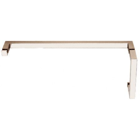 CRL SQ6X24PN Polished Nickel "SQ" Series Combination 6" Pull Handle 24" Towel Bar