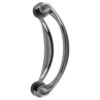 CRL SSDP6PN Polished Nickel 6" Back-to-Back Sculptured Solid Pull Handle