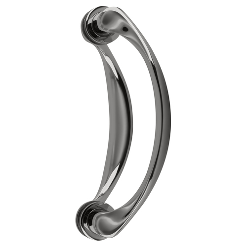 CRL SSDP6PN Polished Nickel 6" Back-to-Back Sculptured Solid Pull Handle