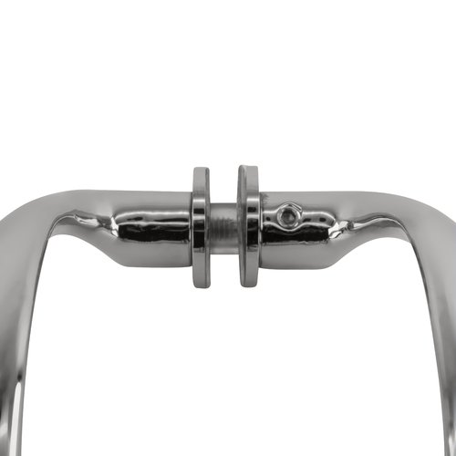 CRL SSDP6PN Polished Nickel 6" Back-to-Back Sculptured Solid Pull Handle