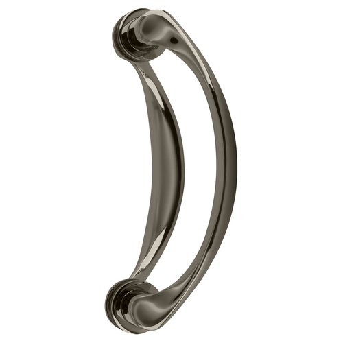 CRL SSDP6PN Polished Nickel 6" Back-to-Back Sculptured Solid Pull Handle