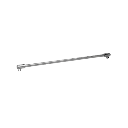 CRL SUP20CH51 Chrome 51" Sleeve-Over Glass-To-Glass Support Bar for 3/8" to 1/2" Thick Glass