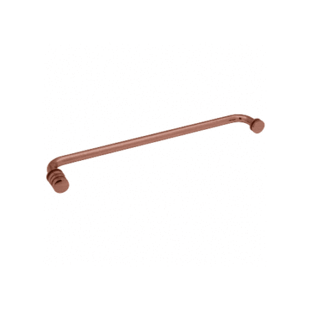 CRL TBCC18ABC0 Antique Brushed Copper 18" Towel Bar with Contemporary Knob