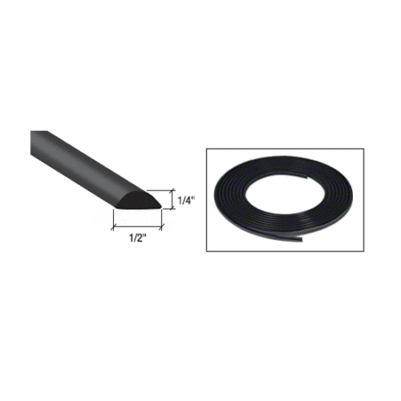 CRL WLS466R100 Black Windshield Gasket Locking Strip for 1973-1990 Chevy/GMC Truck and Blazer - 100' Roll