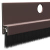 CRL WS377DV72 72" Extruded Dark Bronze Anodized and Nylon Brush Door 5/8" Bristle Weatherstrip